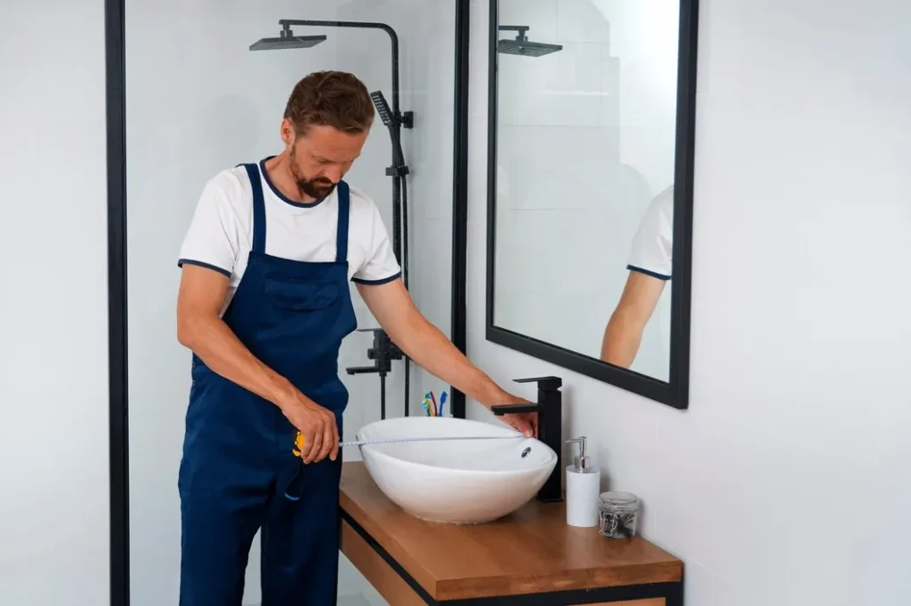 how to install a bathroom vanity